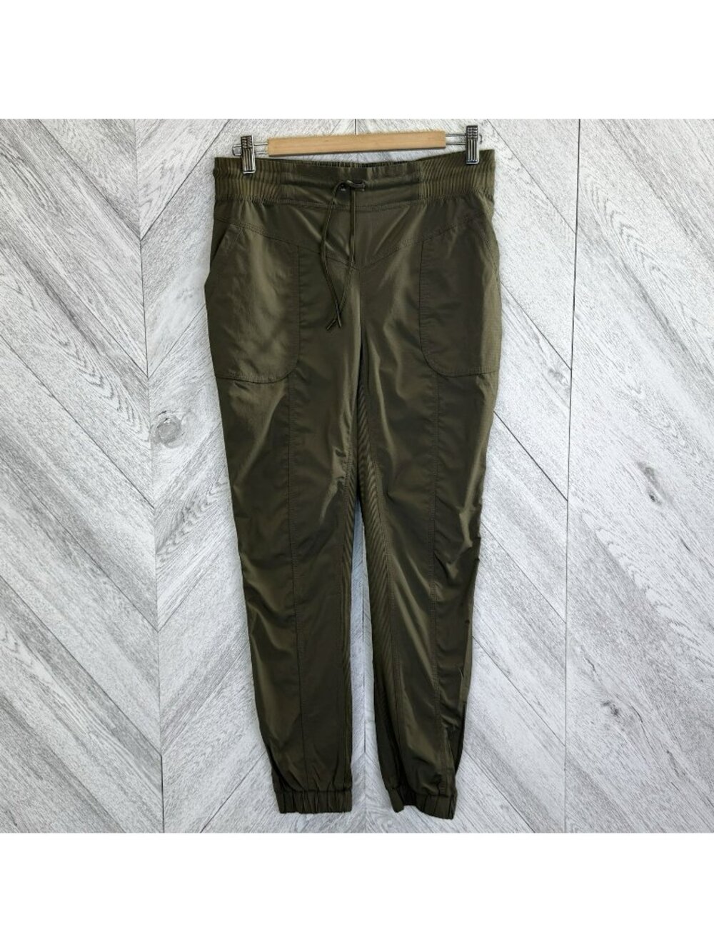 Indyeva Lastik II Jogger Hiking Pants Womens Size Small Olive Green 26" Inseam
